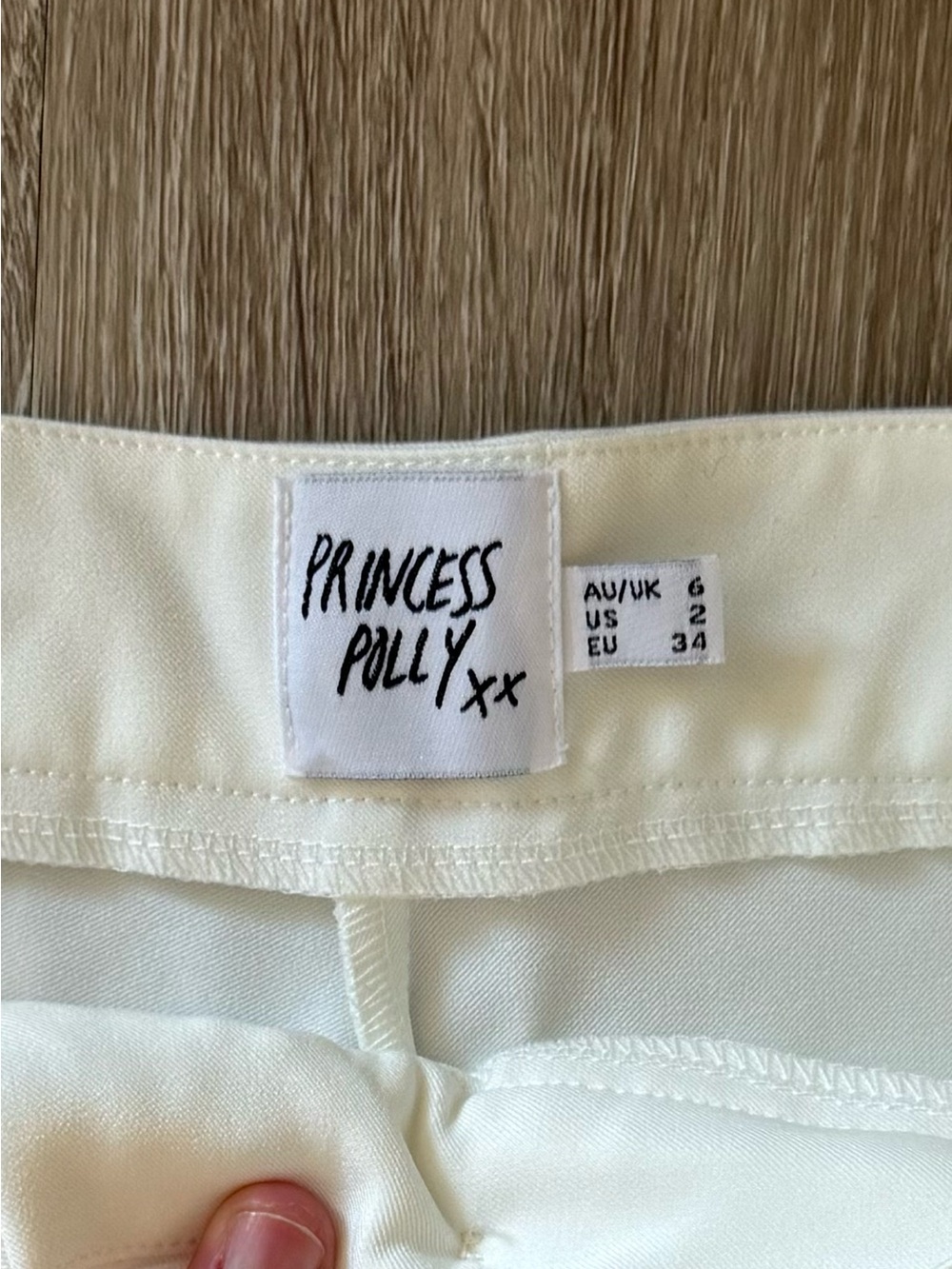 Prince White High-Waist Wide-Leg Trousers - Picture 4 of 10
